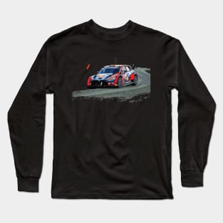 Neuville Ott Tänak Hyundai i20 N Rally1 wrc car Long Sleeve T-Shirt